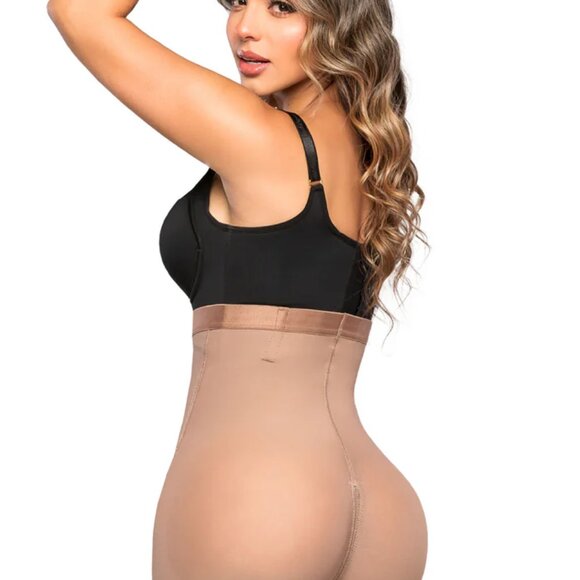 Stagmi Fajas Colombian Panty Shaper SMI04004 Cocoa w/ Matching Thong New Size S! - Picture 4 of 17